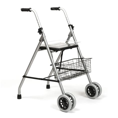 déambulateur 2 roues avec plateau